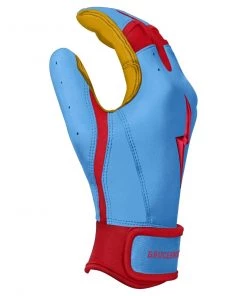Bruce Bolt – BADER Series Youth Short Cuff Batting Gloves | BABY BLUE -Baseball Official Website Bader Short 3 3