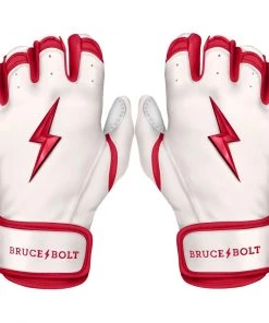 Bruce Bolt – BADER Series Adult Short Cuff Batting Gloves | BADER WHITE