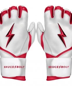 Bruce Bolt – BADER Series Adult Long Cuff Batting Gloves | BADER WHITE