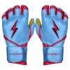 Bruce Bolt – BADER Series Youth Long Cuff Batting Gloves | BABY BLUE