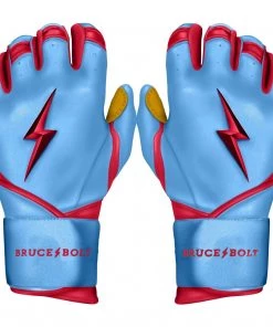 Bruce Bolt – BADER Series Adult Long Cuff Batting Gloves | BABY BLUE