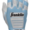 Franklin Custom CFX Pro Batting Gloves – Adult – C. Blue/White