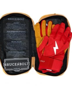 Bruce Bolt Batting Gloves – PREMIUM PRO Youth Long Cuff 17 Bruce Bolt Batting Gloves – PREMIUM PRO Youth Long Cuff -Baseball Official Website Long Cuff Red 4