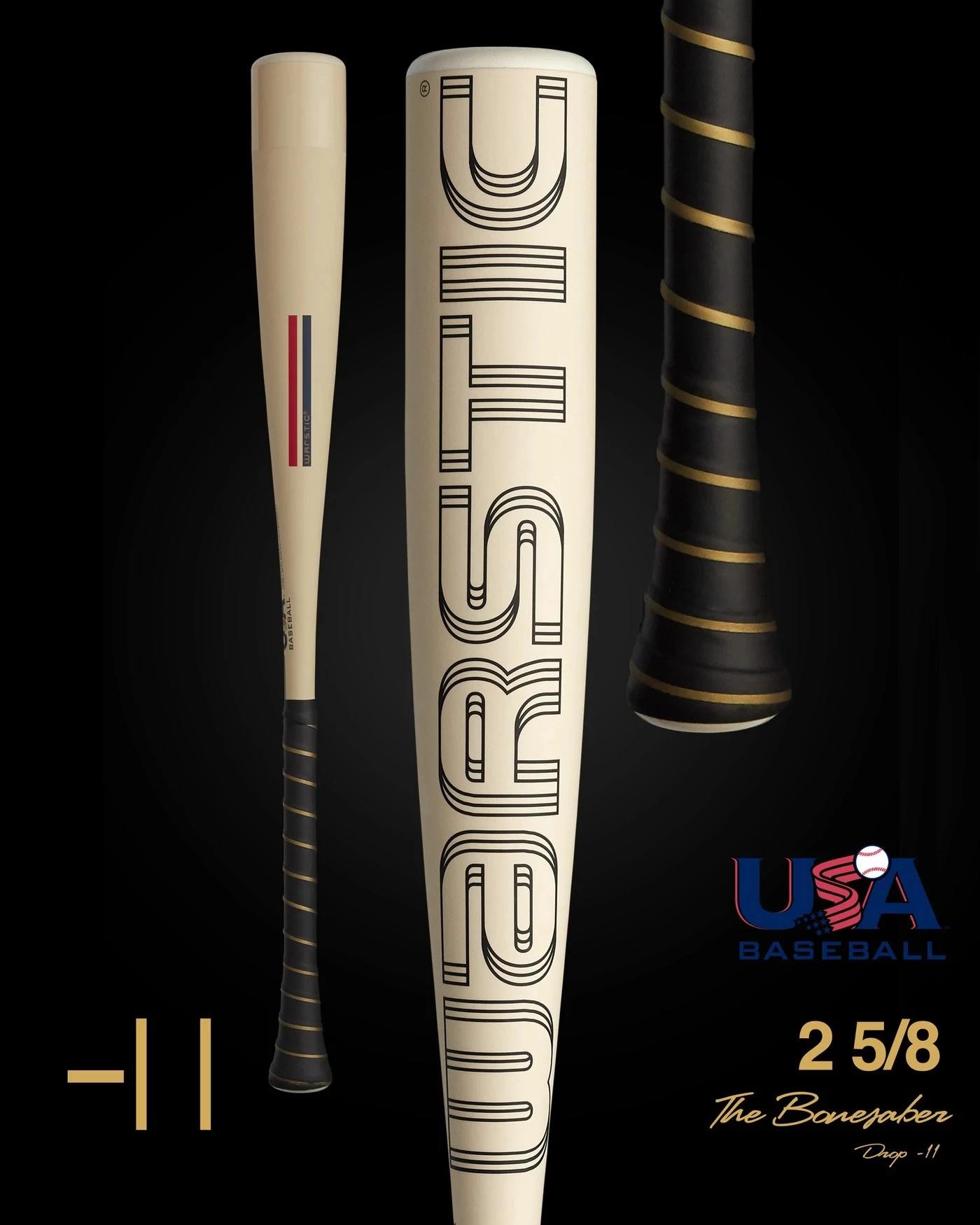 Warstic – BONESABER USA METAL BASEBALL BAT -11 1 Warstic – BONESABER USA METAL BASEBALL BAT -11