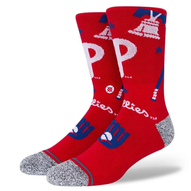 Stance – PHILADELPHIA PHILLIES LANDMARK CREW SOCKS 1 Stance – PHILADELPHIA PHILLIES LANDMARK CREW SOCKS