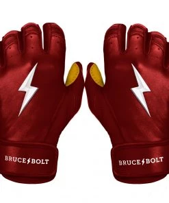 Bruce Bolt – PREMIUM PRO Adult Short Cuff Batting Gloves -Baseball Official Website Short Cuff Maroon 1 3