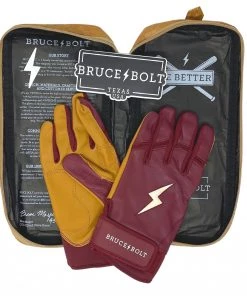 Bruce Bolt – PREMIUM PRO Adult Short Cuff Batting Gloves -Baseball Official Website Short Cuff Maroon 4 3