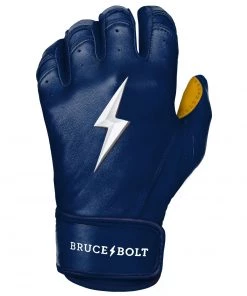 Bruce Bolt – PREMIUM PRO Adult Short Cuff Batting Gloves -Baseball Official Website Short Cuff Navy 6 3
