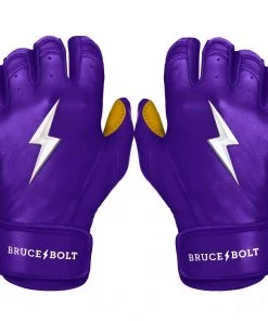 Bruce Bolt – PREMIUM PRO Youth Short Cuff Batting Gloves 28 Bruce Bolt – PREMIUM PRO Youth Short Cuff Batting Gloves -Baseball Official Website Short Cuff Purple 1 2