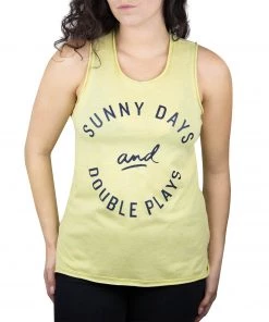 Baseballism Sunny Days And Double Plays (Yellow) – Aya Tank