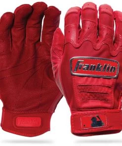Franklin CFX Pro Chrome Batting Gloves – Adult – Red