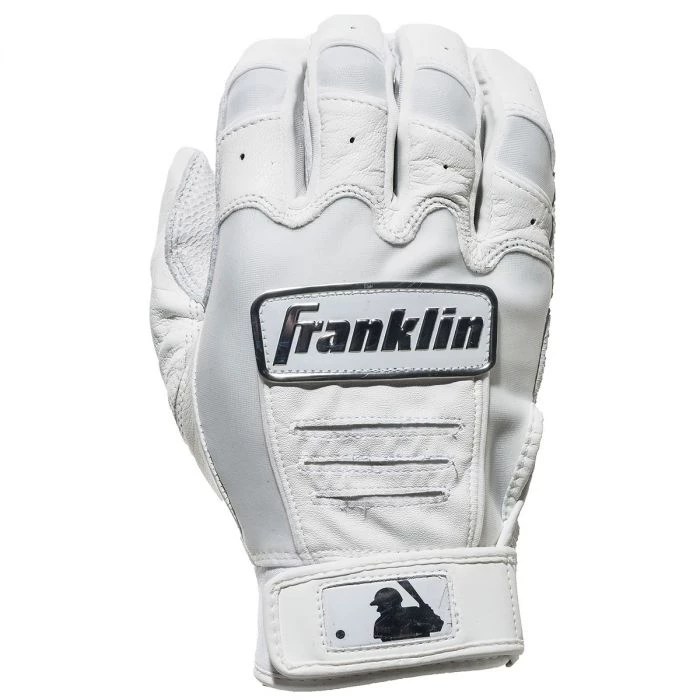 Franklin CFX Pro Chrome Batting Gloves – Adult – White 2 Franklin CFX Pro Chrome Batting Gloves – Adult – White - Image 2