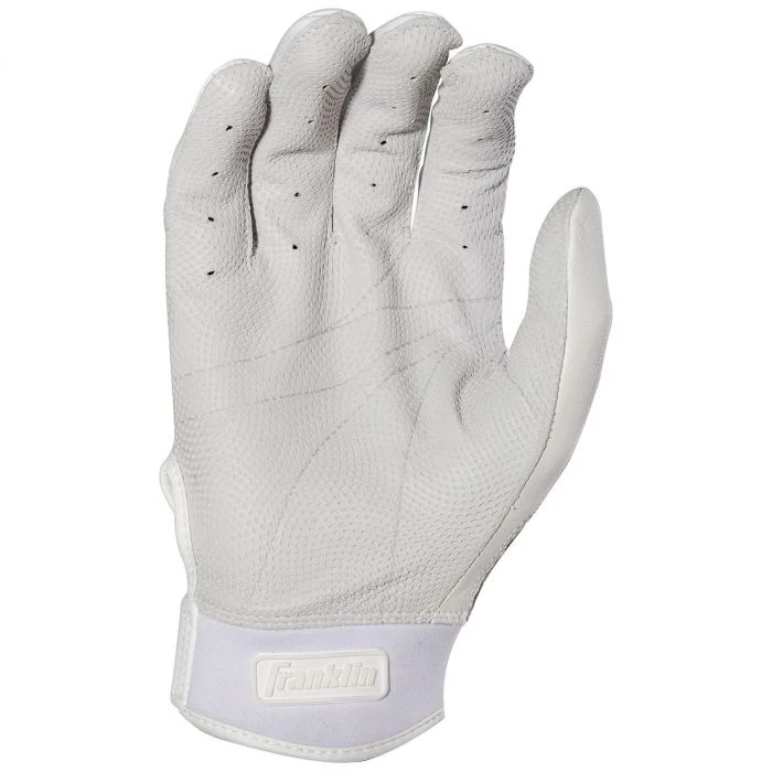 Franklin CFX Pro Chrome Batting Gloves – Adult – White 3 Franklin CFX Pro Chrome Batting Gloves – Adult – White - Image 3