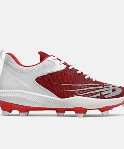 New Balance – Red/White FuelCell 4040v6 Molded Cleats (PL4040R6)