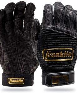 Franklin Pro Classic Batting Gloves – Adult – Black/Gold