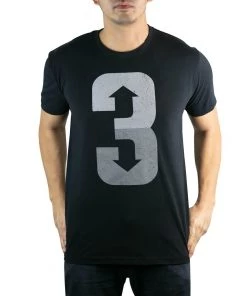 Baseballism 3 Up 3 Down Black T-Shirt (Men’s)