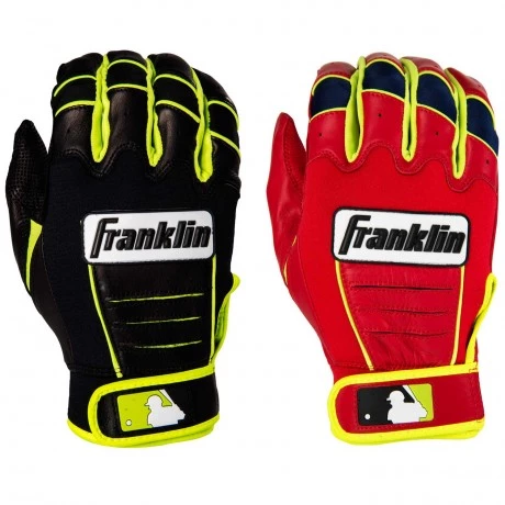 Franklin David Ortiz Custom CFX Pro Batting Glove – Adult – Black/Neon 1 Franklin David Ortiz Custom CFX Pro Batting Glove – Adult – Black/Neon