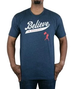 Baseballism – Believe In Baseball Navy T-Shirt (Men’s)