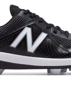 New Balance – Black/White Junior Low Rubber Baseball Cleats (J4040BK4)