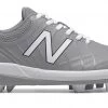 New Balance 4040v5 Youth Molded Cleats – Grey/White (J4040TG5)