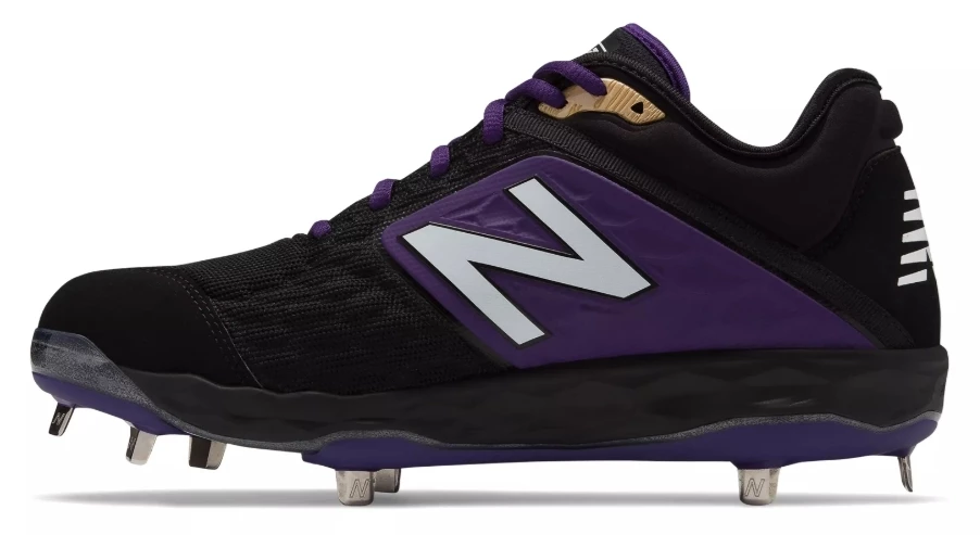 New Balance – Black/Purple Low-Cut L3000v4 Metal Spikes (L3000BP4) 2 New Balance – Black/Purple Low-Cut L3000v4 Metal Spikes (L3000BP4) - Image 2