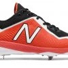 New Balance – Black/Orange 4040v4 Baseball Spikes (L4040BO4)