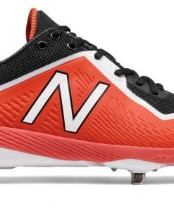 New Balance β Black/Orange 4040v4 Baseball Spikes (L4040BO4)