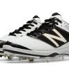 New Balance – White/Black Low 4040v3 Baseball Spikes (L4040WT3)