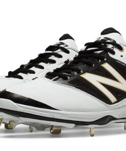 New Balance – White/Black Low 4040v3 Baseball Spikes (L4040WT3)
