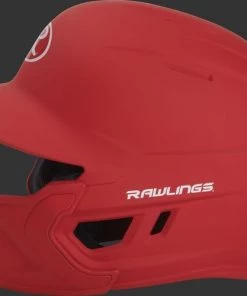 Rawlings Mach Batting Helmet W/ EXT Flap – Red (MACHEXTR) -Baseball Official Website products machextr red 5 1