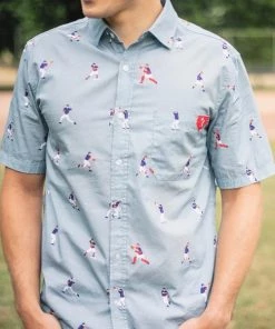 Baseballism Relay – Brock Button Down (Men’s) -Baseball Official Website products relay 5 1