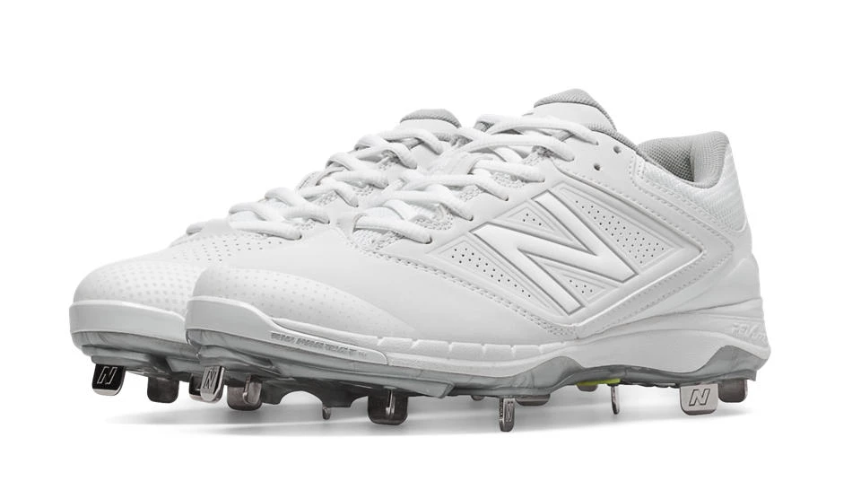 New Balance SM4040W1 White/White Women’s Fastpitch Spikes 1 New Balance SM4040W1 White/White Women’s Fastpitch Spikes