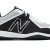 New Balance – White/Black 4040v4 Baseball Turf Shoes (T4040WB4)