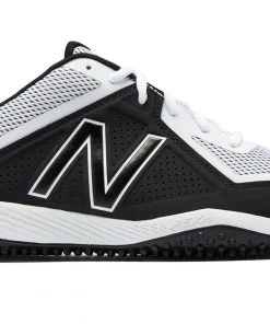 New Balance – White/Black 4040v4 Baseball Turf Shoes (T4040WB4)