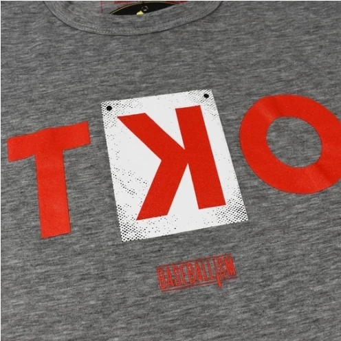 Baseballism – TKO – Grey T-Shirt (Men’s) 2 Baseballism – TKO – Grey T-Shirt (Men’s) - Image 2