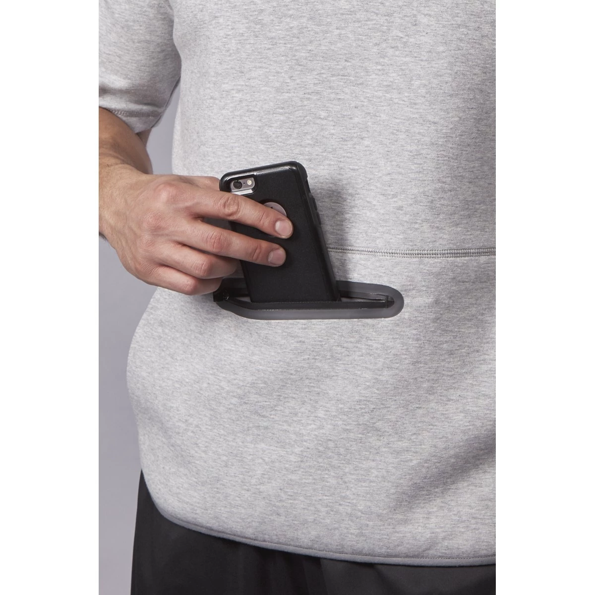 Evoshield Men’s Pro Team Short Sleeve Hoodie – Grey 5 Evoshield Men’s Pro Team Short Sleeve Hoodie – Grey - Image 5