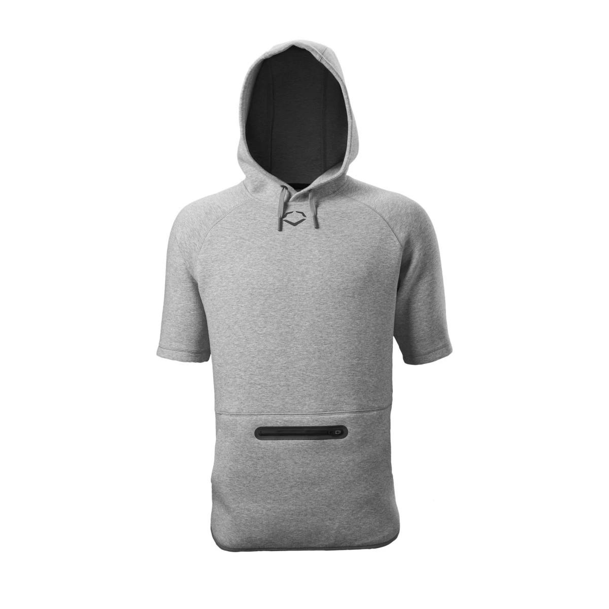 Evoshield Men’s Pro Team Short Sleeve Hoodie – Grey 2 Evoshield Men’s Pro Team Short Sleeve Hoodie – Grey - Image 2